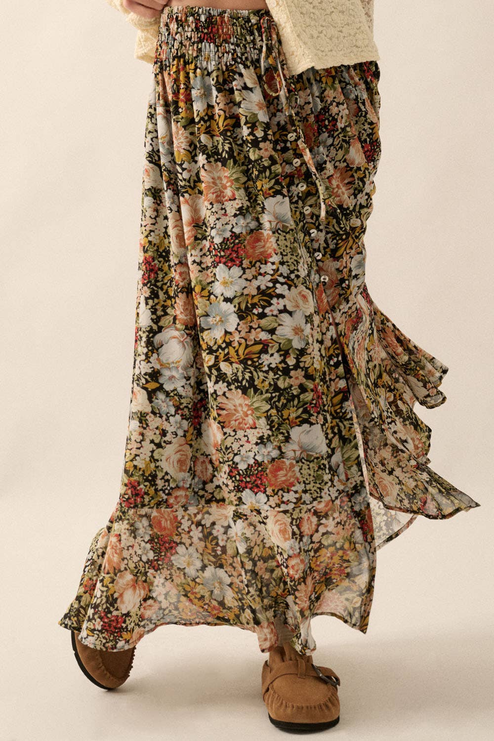 Fall Floral Maxi Skirt | coda co.